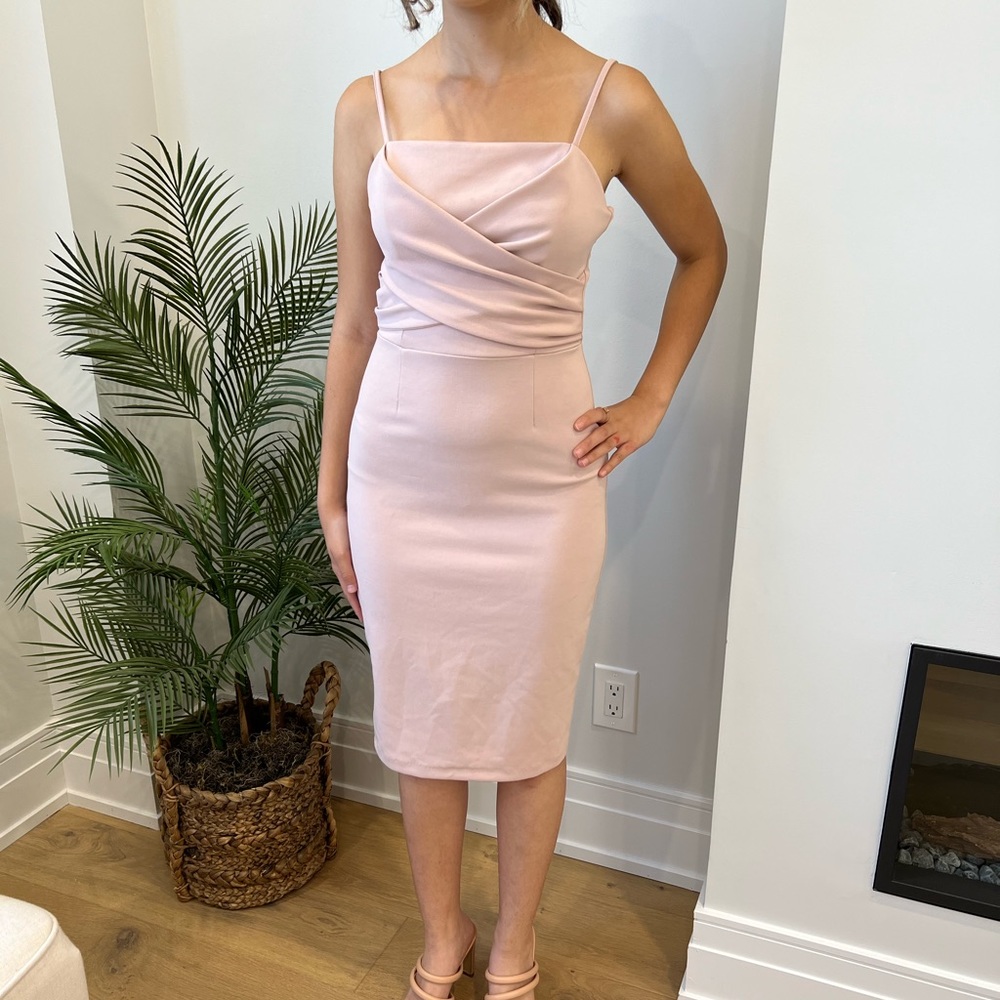 Dynamite pink midi dress.